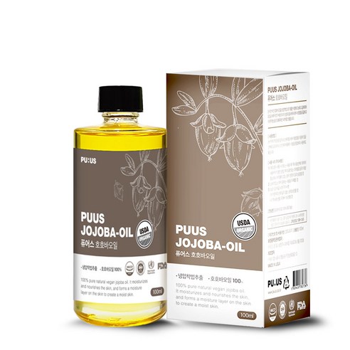 퓨어스 유기농 호호바오일100, 100g, 1개
