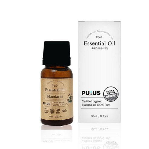 퓨어스 유기농 만다린오일, 10ml, 1개