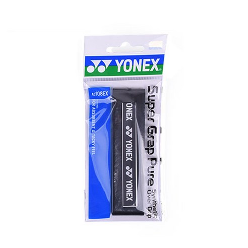요넥스 배드민턴 그립 AC-108EX 20p, 블랙(BK), 20개