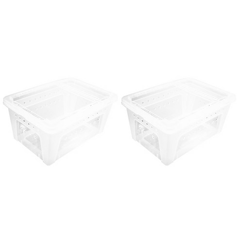 다용도 파충류 업그레이드 사육장 H4, 투명, 2개