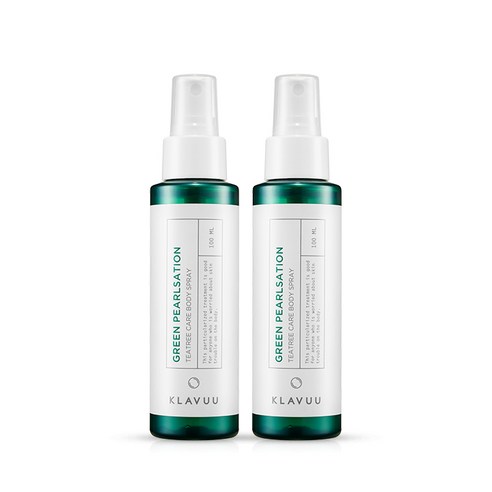 클라뷰 그린 펄세이션 티트리케어 바디스프레이, 2개, 100ml
