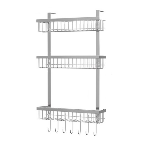 알럽홈 냉장고 걸이 스테인레스 수납선반 A타입 3단
