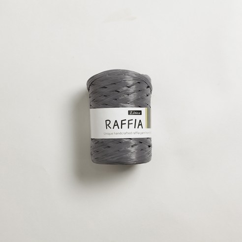 리네아 라피아 뜨개실 40g x 4p, 418 그레이, 85m
