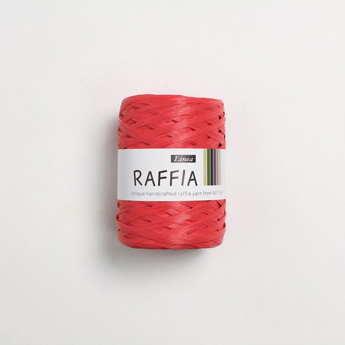 리네아 라피아 뜨개실 40g x 4p, 442 다홍, 4개