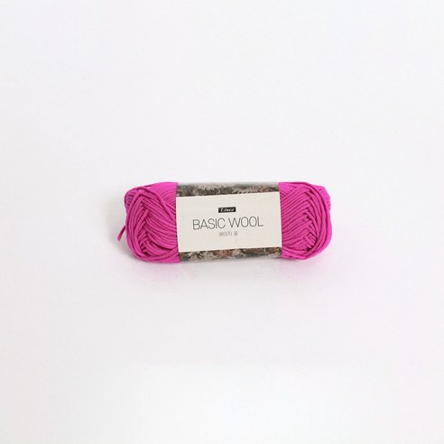 리네아 베이직울 뜨개실 80g x 4p, 핫핑크(218), 125m