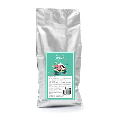 바스참 크림버블바스 거품 입욕제 자스민 리필용, 1kg, 1개