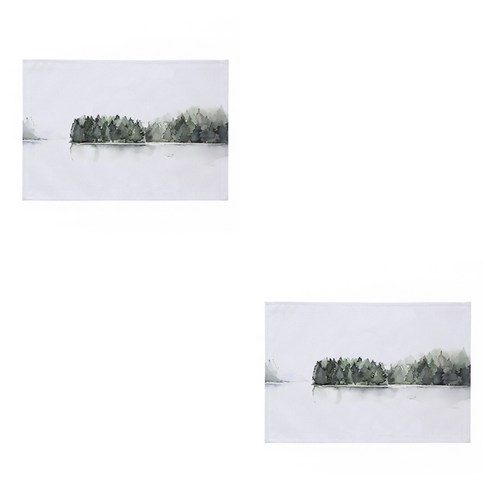 노르딕 모던 식탁매트 D35 2p 세트, 타입13, 45 x 30 cm