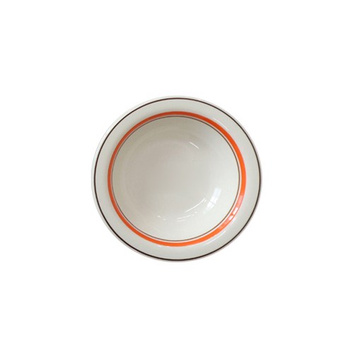 카네수즈 플레이트 샐러드 파스타 요거트 시리얼 볼 2호(17cm), 오렌지, 1개