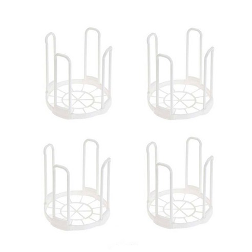 베이직 그릇 건조 홀더, 4개, 화이트