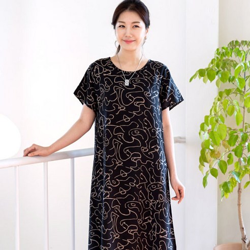 민트코코아 인견 반팔원피스