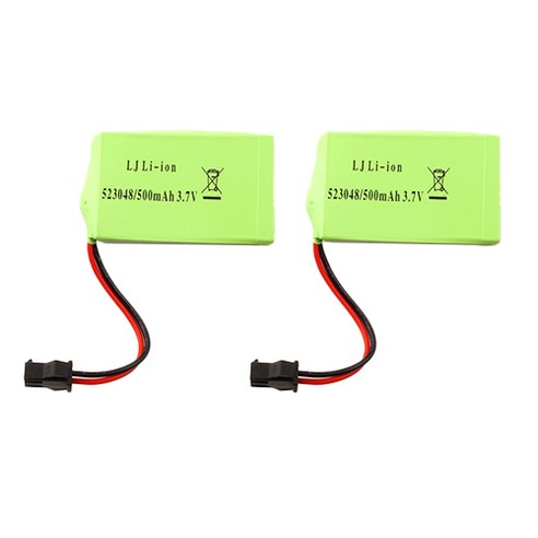 레프리카 SXTOYS 3.7V 리튬이온 배터리 500mAh SXT234017, 혼합색상, 2개