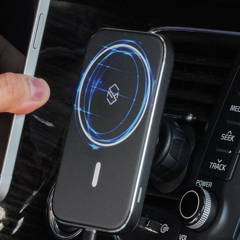 신지모루 맥세이프 송풍구형 차량용 고속 무선 충전 거치대: 차량 내 스마트폰 사용 편리성 극대화