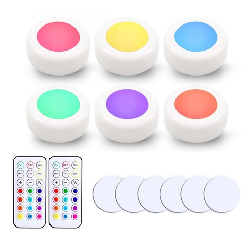고니 LED 리모컨 보조등 RGB 13색 대형, 혼합색상