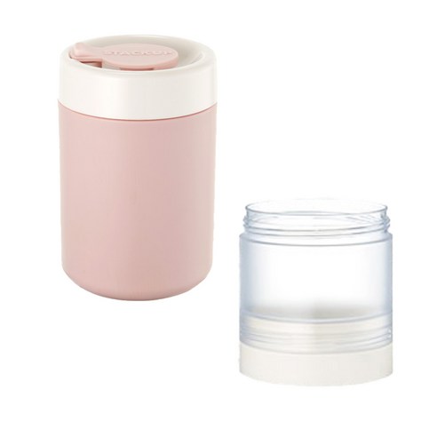 스텍업 블록 보틀 H 미니 추가세트 355ml + 180ml, 핑크, 추가세트(투명)