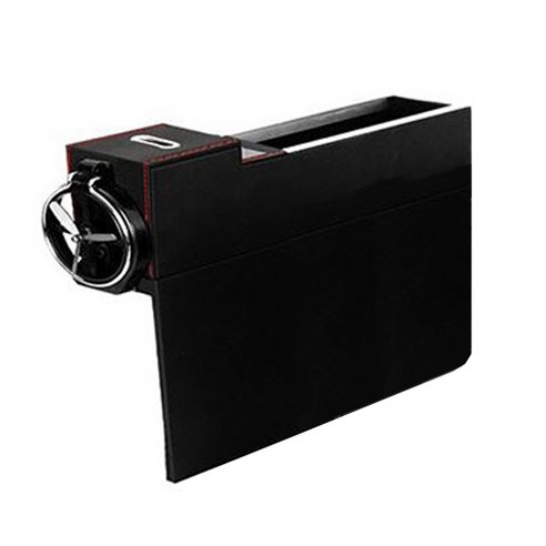 Gooditem 차량용 USB 충전 틈새 보관함 운전석 검정, 1개