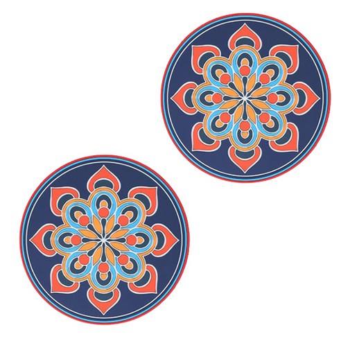 만다라 멀티 코스터 2p, 네이비