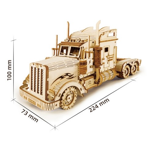 로보타임 DIY wooden 대형 트럭 영문판 MC502