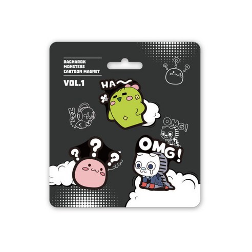 라그나로크 몬스터즈 자석 3종 세트, vol 1, 1세트