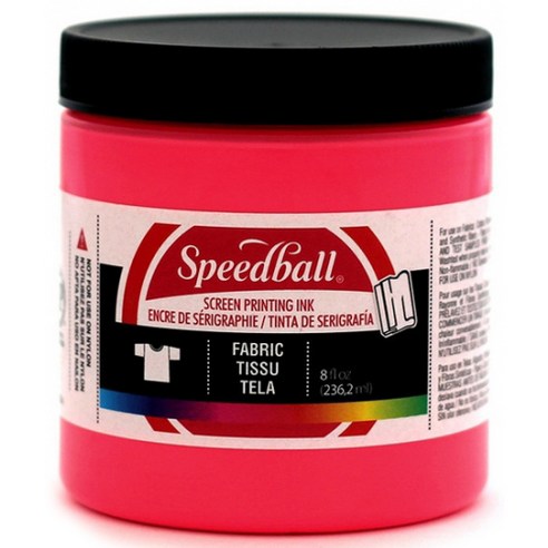 스피드볼 패브릭 실크스크린 잉크, Fluorescent Magenta, 236.2ml