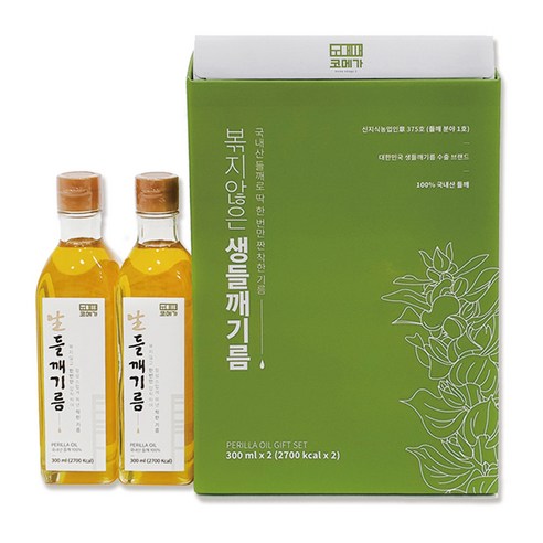 코메가 생들기름, 2개, 300ml