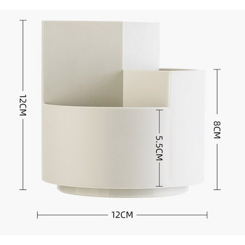정리와 스타일의 완벽한 조화: 와이즈데이 다기능 회전식 연필꽂이