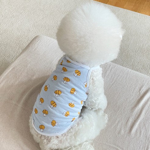 바이담수미 반려동물 꿀벌 끈나시, 블루