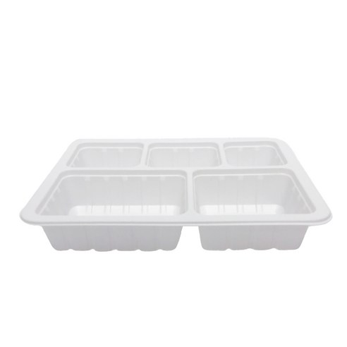 투고팩 실링용기 사각 5칸 1000ml OTP-70-5A호 화이트, 1개입, 300개