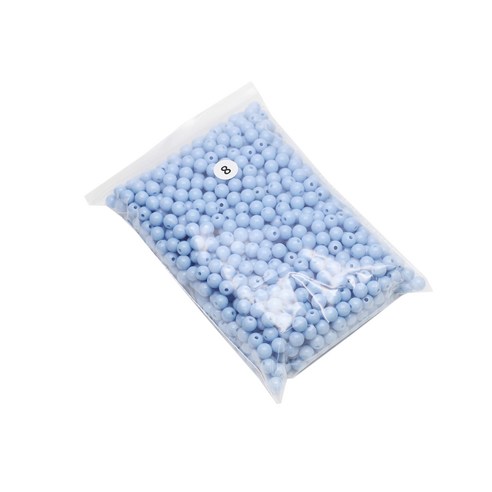 파티드레싱 캔디컬러 구슬 250g 8mm, 연파랑, 1개