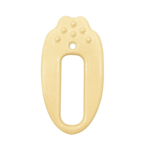 살롱드느바에 괄사 마사지 도구 65 x 117 x 10 mm, cream, 1개