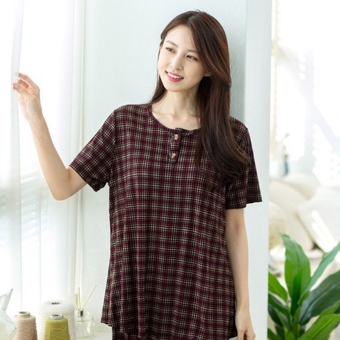 민트코코아 여성용 쿨냉장고 반팔잠옷