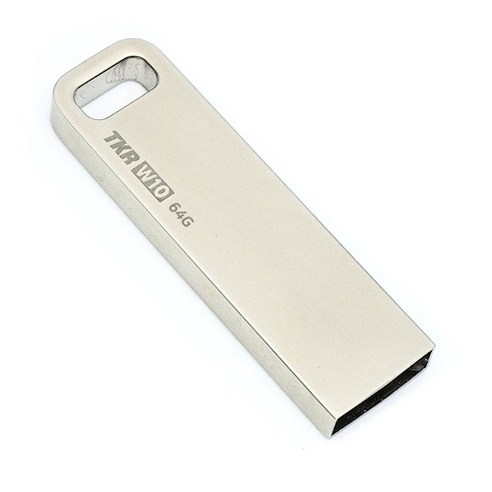 티케이리테일 메탈 USB 메모리 W10 실버, 64GB