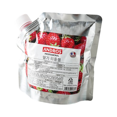 앤드로스 딸기 리플잼, 1개, 500g