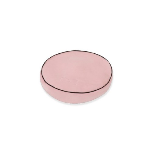 아페토 반려동물 마이크로 비즈 원형방석, 핑크, 1개