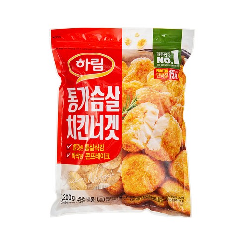 바삭하고 담백한 하림 통가슴살 치킨너겟을 만나보세요.