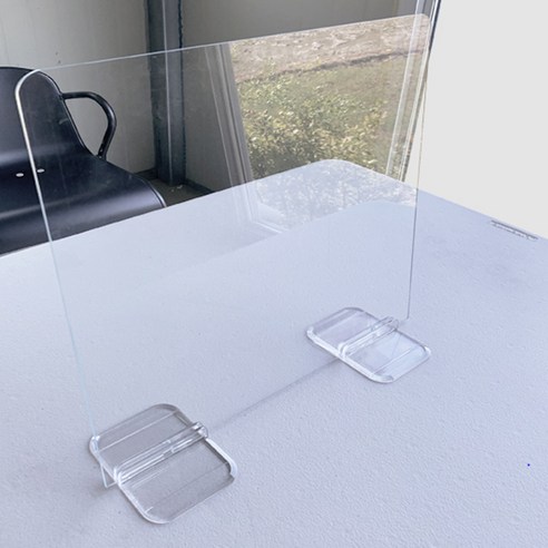 아크릴 폴리카보네이트 테이블 가림막 700 x 480 mm, 투명