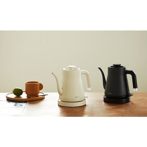 당신의 주방에 산뜻한 활력을, 한샘 디자인 전기포트 0.6L 화이트