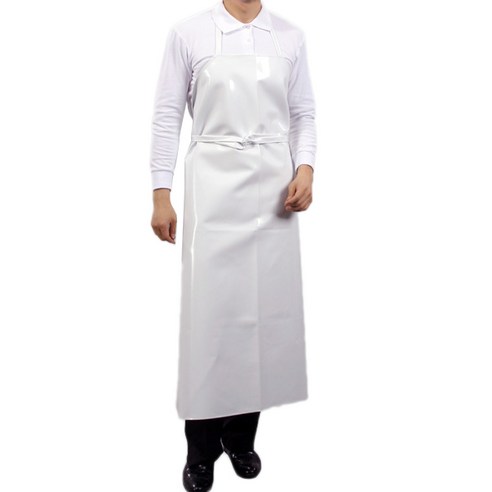 양면방수 앞치마 L SF AV80, 흰색, 1개