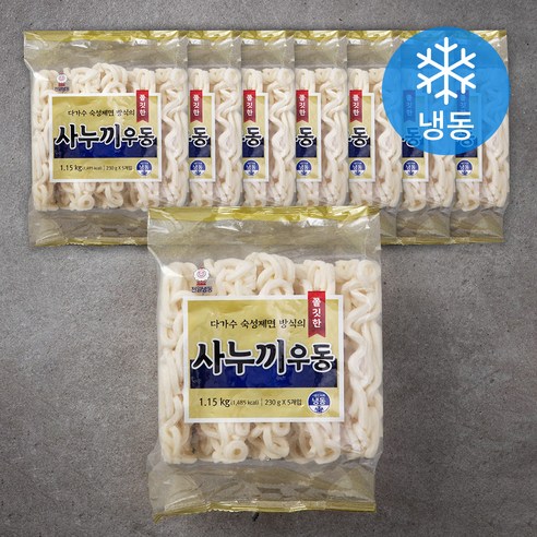 천일냉동 쫄깃한 사누끼우동 (냉동), 1.15kg, 8개 
냉장/냉동/간편요리