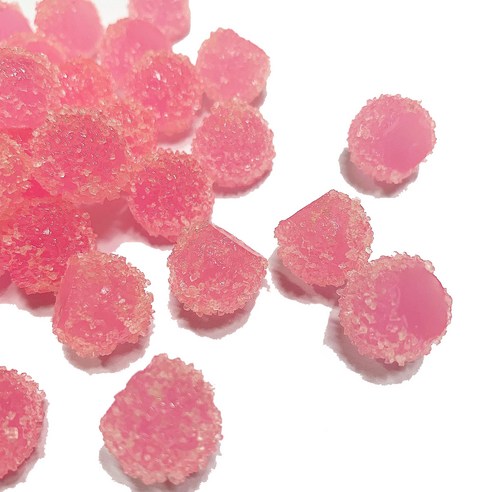 데코덴 알사탕 크런치 슬라임 재료, 100개, 핑크