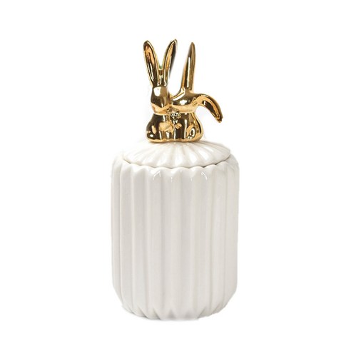 탑시가 TCR 유럽 보석보관함 화이트 커플토끼, 1개