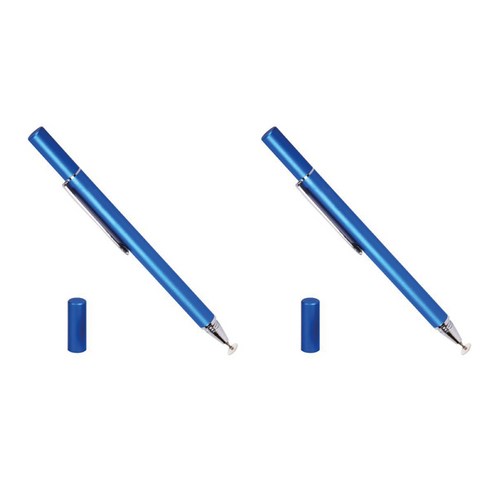 테블릿용 초슬림 터치 펜, 블루, 2개