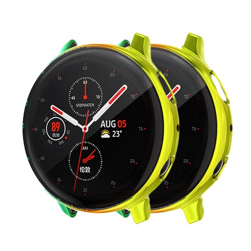 스마트워치 레인보우 케이스 40mm 2p, 그린옐로