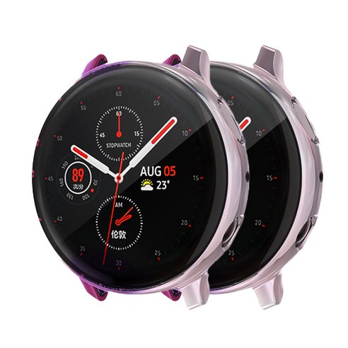 스마트워치 레인보우 케이스 40mm 2p, 퍼플핑크