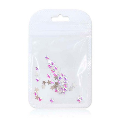 메이브라운 네일스톤 대용량 별 네일파츠 6 x 6 mm, AB, 50개