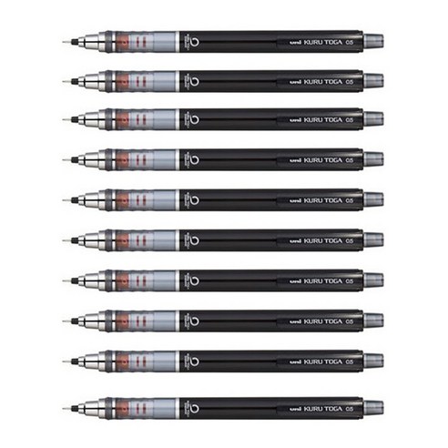 미쯔비시 유니 쿠루토가 샤프 블랙, 0.5mm, 10개