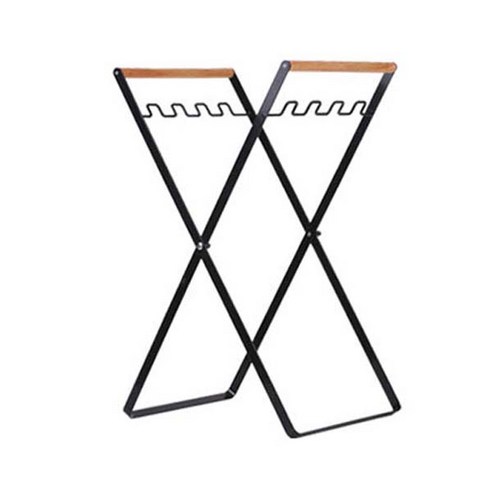 캠핑 쓰레기봉투 거치대 M, 블랙, 1개