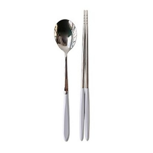 소소모소 마카롱 수저 세트, 라일락, 숟가락 + 젓가락