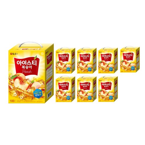 담터 아이스티 복숭아, 14g, 100개입, 8개