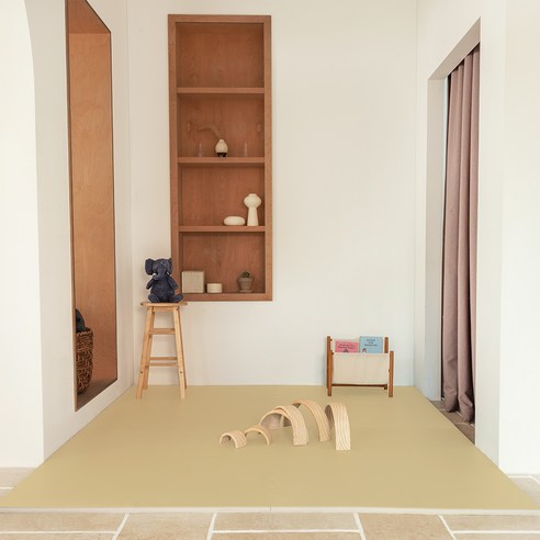 맘편한 오리지널 에디션 유아퍼즐매트 100 x 100 x 2.5 cm, 큐민, 4개