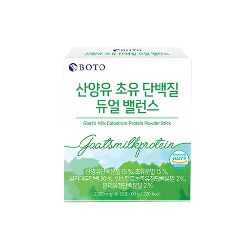 보뚜 산양유 초유 단백질 듀얼 밸런스 30p, 1개, 60g
